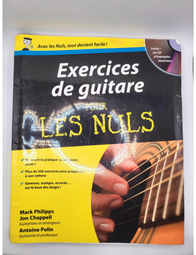 Livre Exercices De Guitare Pour Les Nuls - (1 Cd - Rom)