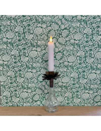 Porte-bougie carafe petite fleur