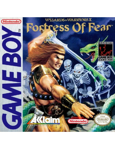 Jeu Gameboy Gb Wizards Warriors x Fortress Of Fear