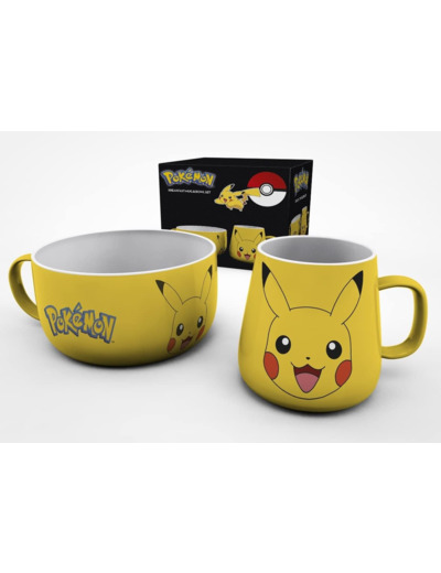 [BOL] POKEMON Set Petit Déjeuner Mug + Bol Pikachu