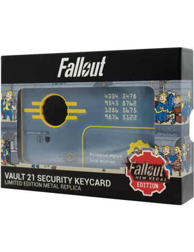 [REPLIQUE] Fallout : New Vegas – Fanattik - Réplique édition limitée Carte de sécurité Vault 21