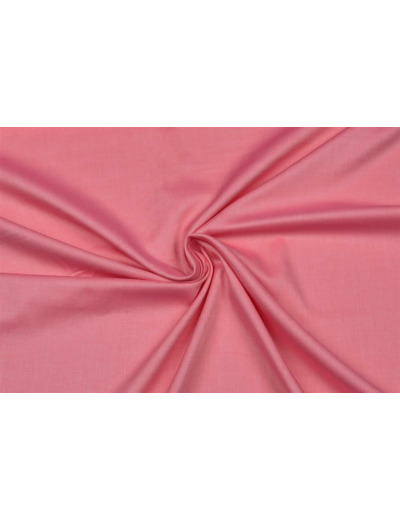 Sélection Coup de Coudre - Tissu Fil à fil Coton Chemise Uni Couleur Rose