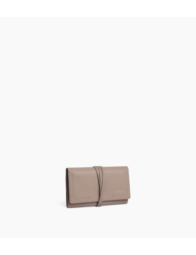 Coffret bijoux de voyage en cuir grainé