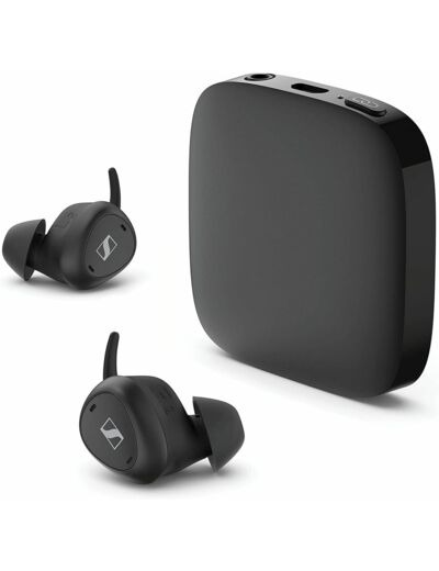 Sennheiser TV Clear Set, Écouteurs sans Fil avec réduction de Bruit Passive et Bluetooth, Intra-Auriculaires et Confortables, pour écouter la télévision Noir