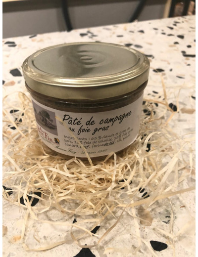 Pâté de campagne au foie gras 180g