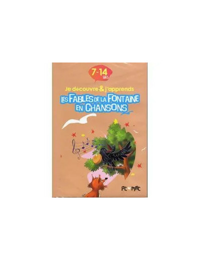 Livre Je decouvre et japprends les fables de la fontaine en chanson