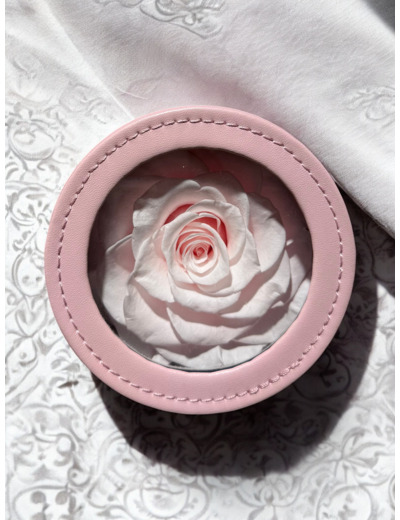 Rose éternelle dans son étui simili