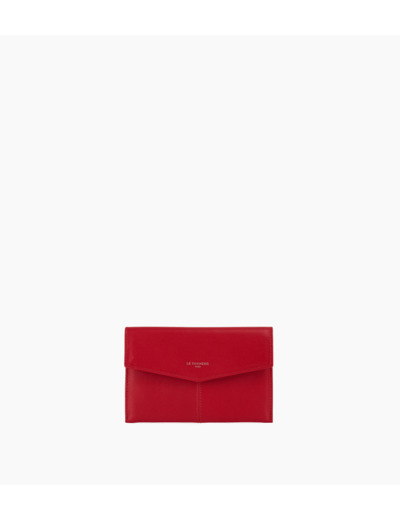 Pochette enveloppe moyen modèle Charlotte en cuir lisse