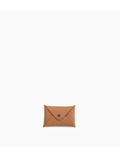Pochette enveloppe en cuir grainé