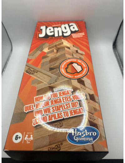 Hasbro Jenga Classic Enfants Et Adultes Jeu de Compétences Motrices