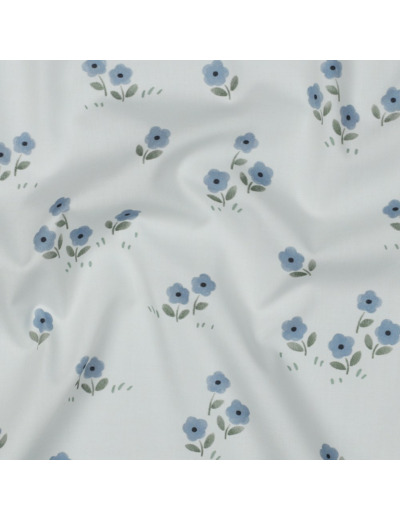 Sélection Coup de coudre - Popeline de Coton Imprimé Fleuri "Vive la France"