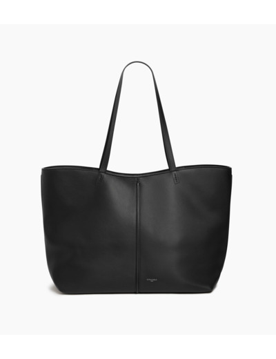 Sac cabas grand modèle Hortense en cuir grainé double face