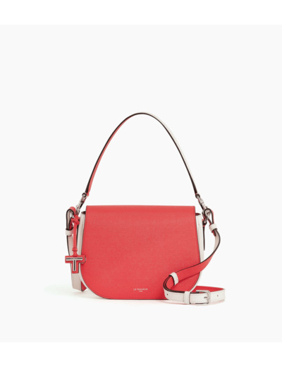 Sac bandoulière moyen modèle Gisèle en cuir caviar