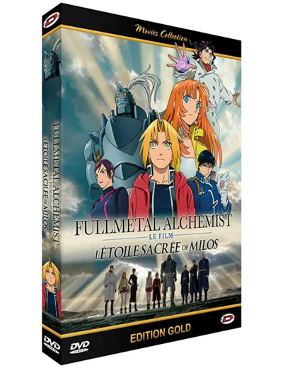 Dvd Fullmetal Alchemist L?Étoile Sacrée de Milos le Film Edition Gold