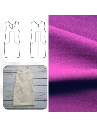 Christine Charles – Kit Couture Robe Catalina Couleur Prune