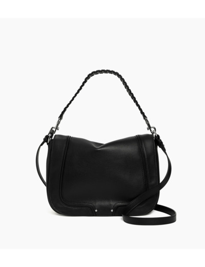 Grand sac bandoulière Héloïse en cuir lisse