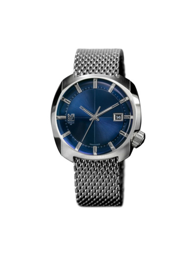 Montre March L.A.B AM1 Electric Ocean - Bracelet en maille milanaise