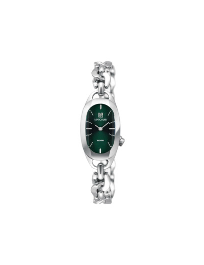 Montre March LA.B OBLONGUE ELECTRIQUE 20 MM - FOREST - Gourmette Acier