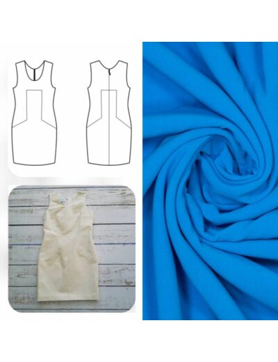 Christine Charles – Kit Couture Robe Catalina Couleur Bleu Vive