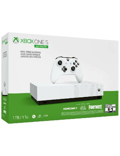 Console Microsoft Xbox One S All Digital 1to avec une manette