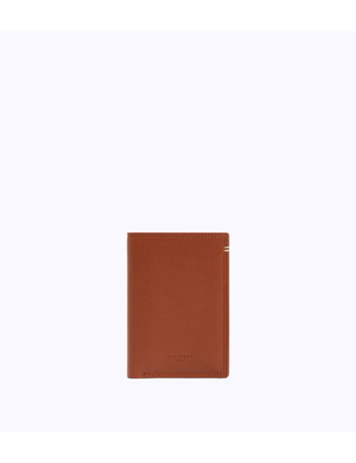 Porte cartes vertical Martin en cuir lisse
