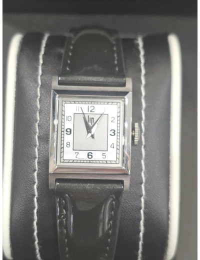 Montre LIP quartz Mixte Churchill Argenté Bracelet noir 671620