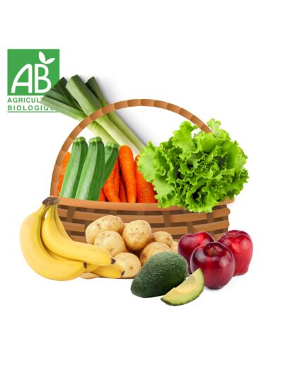 A2 - Panier fruits et légumes bio pour 2/3 pers