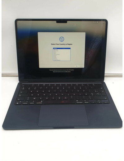 Ordinateur Portable Macbook Air 13 2022 A2681 M2 8 Go Ram 256 Go Minuit