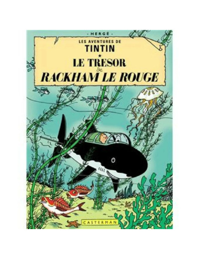 Livre BD Les Aventures de Tintin. Le Trésor de Rackham le Rouge