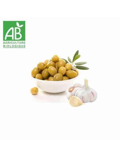 Olives vertes farcies à l'ail - 100g