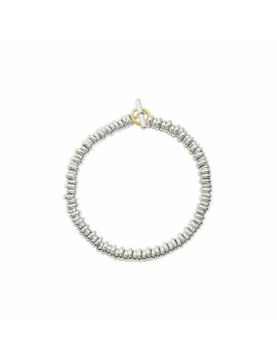 Bracelet DoDo Rondelles en Argent et or jaune longueur 16.5cm