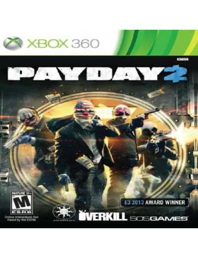 Jeu Xbox 360 Xb3602 Payday 2