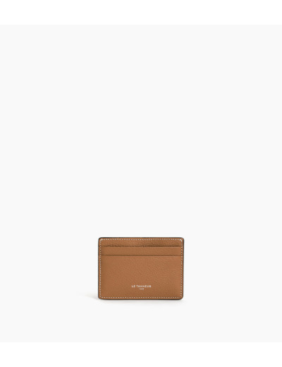 Porte cartes Emile en cuir grainé