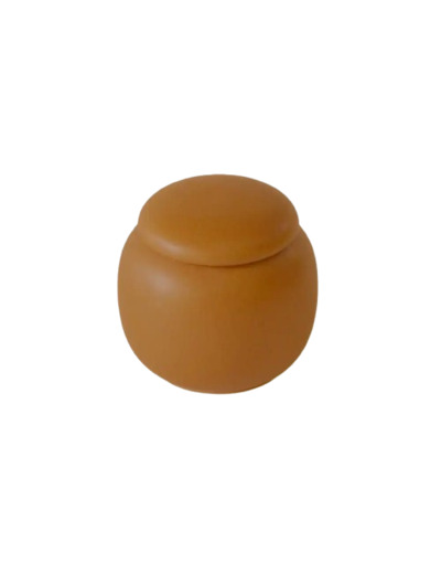 POT À THÉ PORCELAINE MARRON 50g