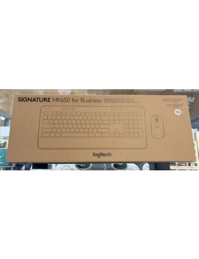 Logitech Signature MK650 Combo for Business - Ensemble clavier et souris - sans fil - Bluetooth LE - AZERTY - Français - graphite