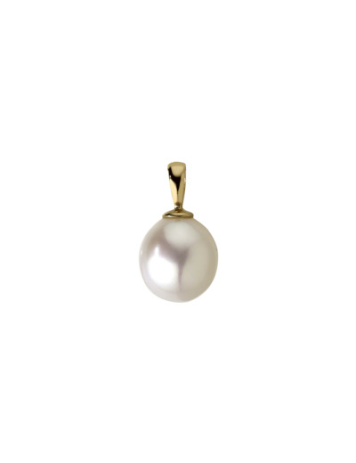 Pendentif en or jaune et perle de culture d'eau douce