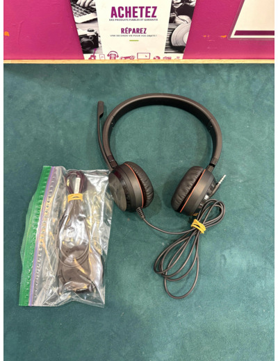 Jabra Evolve 30 II UC stereo - Micro - casque - sur - oreille - filaire - jack 3,5mm