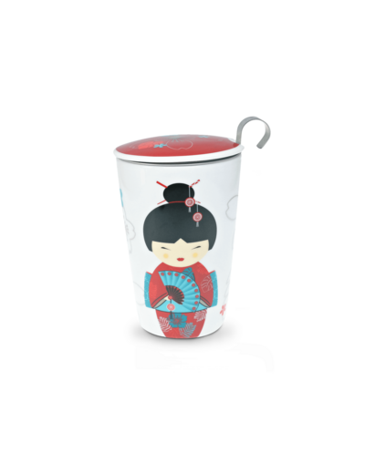 EIGENART Tisanière 25Cl double paroi Little Geisha rouge avec filtre