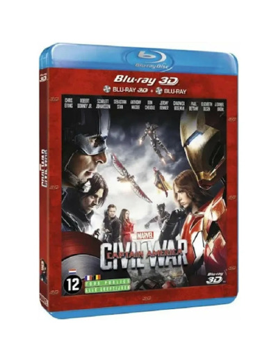 Blu-ray Captain America Civil War Combo 3d 2d