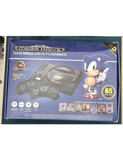 Console AtGames Sega Genesis Flashback noire 85 Jeux Intégrés