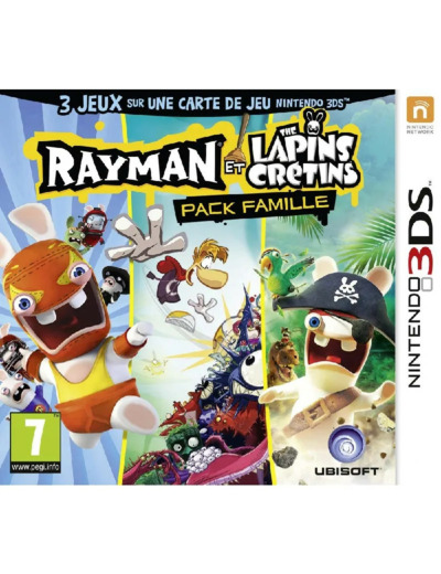 Jeu 3ds Rayman Et les Lapins Cretins Pack Famille (Rabbids)