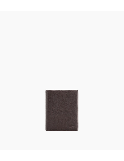 Porte cartes moyen modèle Charles en cuir grainé