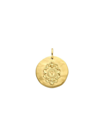 Médaille Arthus Bertrand Comédie serrure en or jaune, 18mm