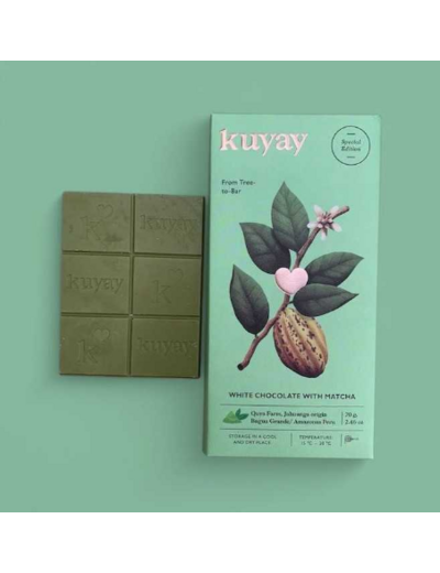 Chocolat Blanc au Matcha - Pérou 70g