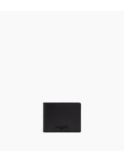 Portefeuille horizontal zippé Emile en cuir signature T