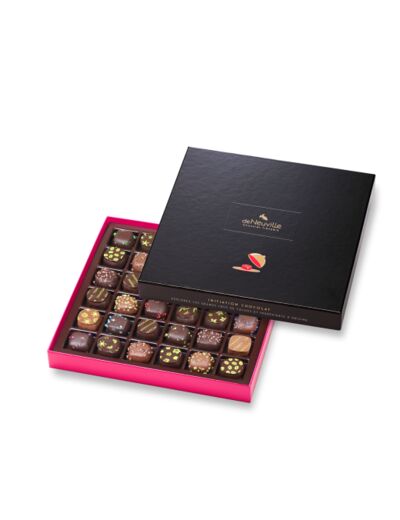 Coffret Initiation 36 chocolats noirs et lait 360g net - Collection Initiation Chocolat