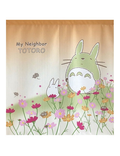 Mon voisin Totoro - Rideau japonais Fleurs 90 x 85 cm