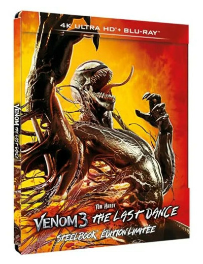 Blu-ray Venom 3 - The Last Dance - Combo Uhd 4k + Bd - Steelbook - Edition Limitée
