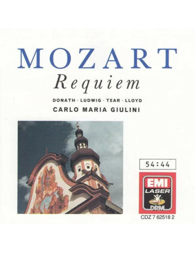 Cd Mozart, Donath, Ludwig, Tear, Lloyd, Carlo Maria Giulini - Requiem (1988)