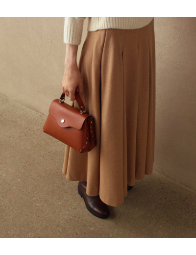 Petit sac à main Sans Couture en cuir lisse